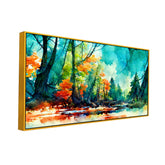 Abstract Multicolor Nature Canvas Wall Painting for Home and Office Décor